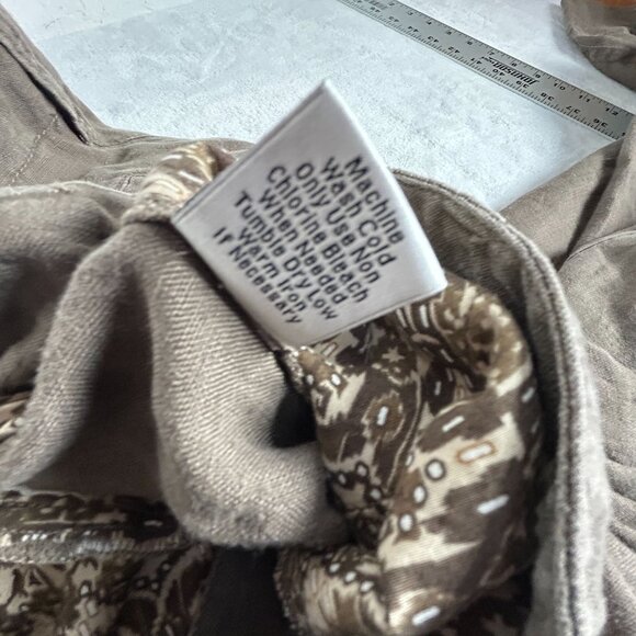 Cabi Womens Vintage Washed Linen Wide Leg Pants Size 10 Brown Style #894 New - Picture 5 of 10